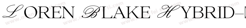 Loren Blake Hybrid字体转换